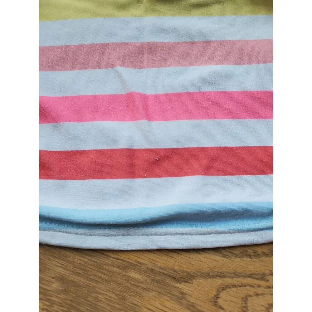 18-24M Lot of 3 Rashguard Swim Set for Toddler Girls Rainbow Stripes FAIR/Play